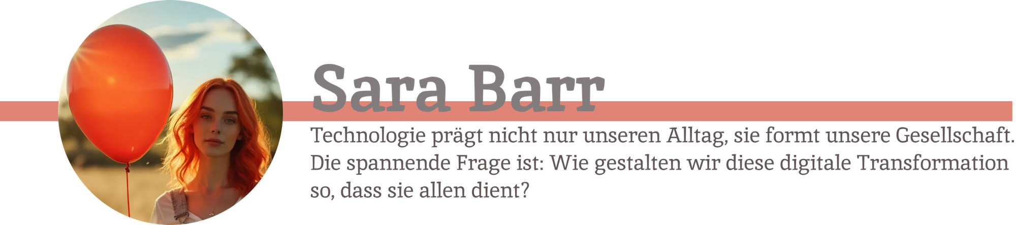 Sara liebt die digitale Transformation - kennt aber auch die Risiken. darüber schreibt sie gerne