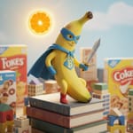 Bild einer Banane mit UNiform