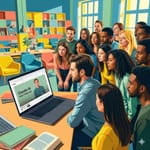 Menschen starren ein YouTube Video über das neue Claude Feature an.