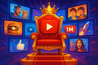 Ein Thron für YouTube als King of the World