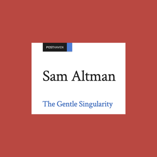 Screenshot von Sam Altmans Blog