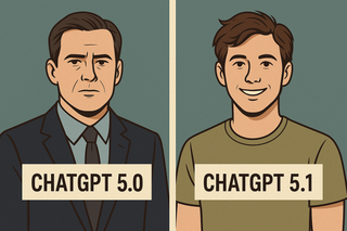 So ändert sich ChatGPT von 5.0 auf 5.1