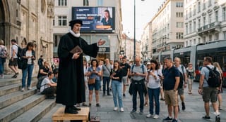 Ein Reformator aus dem 16. Jahrhundert predigt im Wien des Jahres 2025