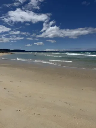 Der endlose Strand in Galicien