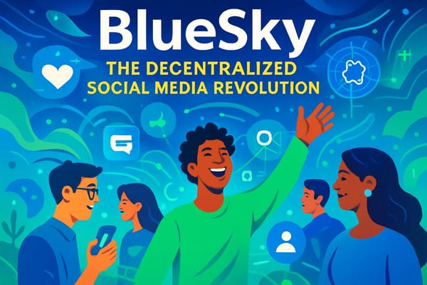 Leute freuen sich ganz toll über die neuen Social Media Plattformen abseits der Social--Media Riesen...