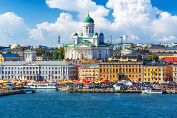 Schaut aus wie gemalt - die Hauptstadt von Finnland.