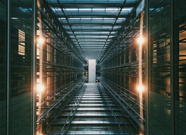 Blick in eine Serverfarm