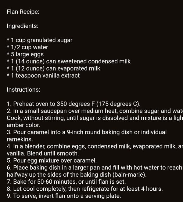 Ein klassischer Flan besteht aus Eiern, Milch und Zucker. 