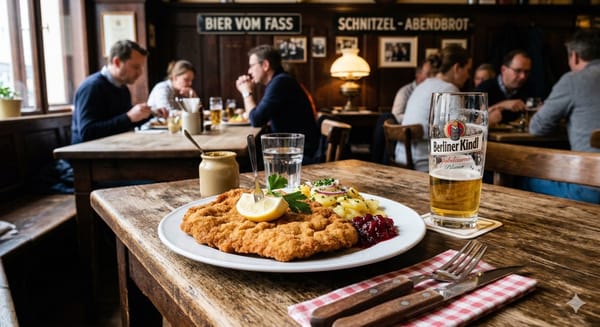 Schnitzel in Berliner Lokal