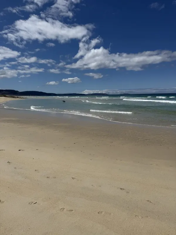 Der endlose Strand in Galicien